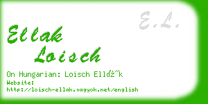 ellak loisch business card